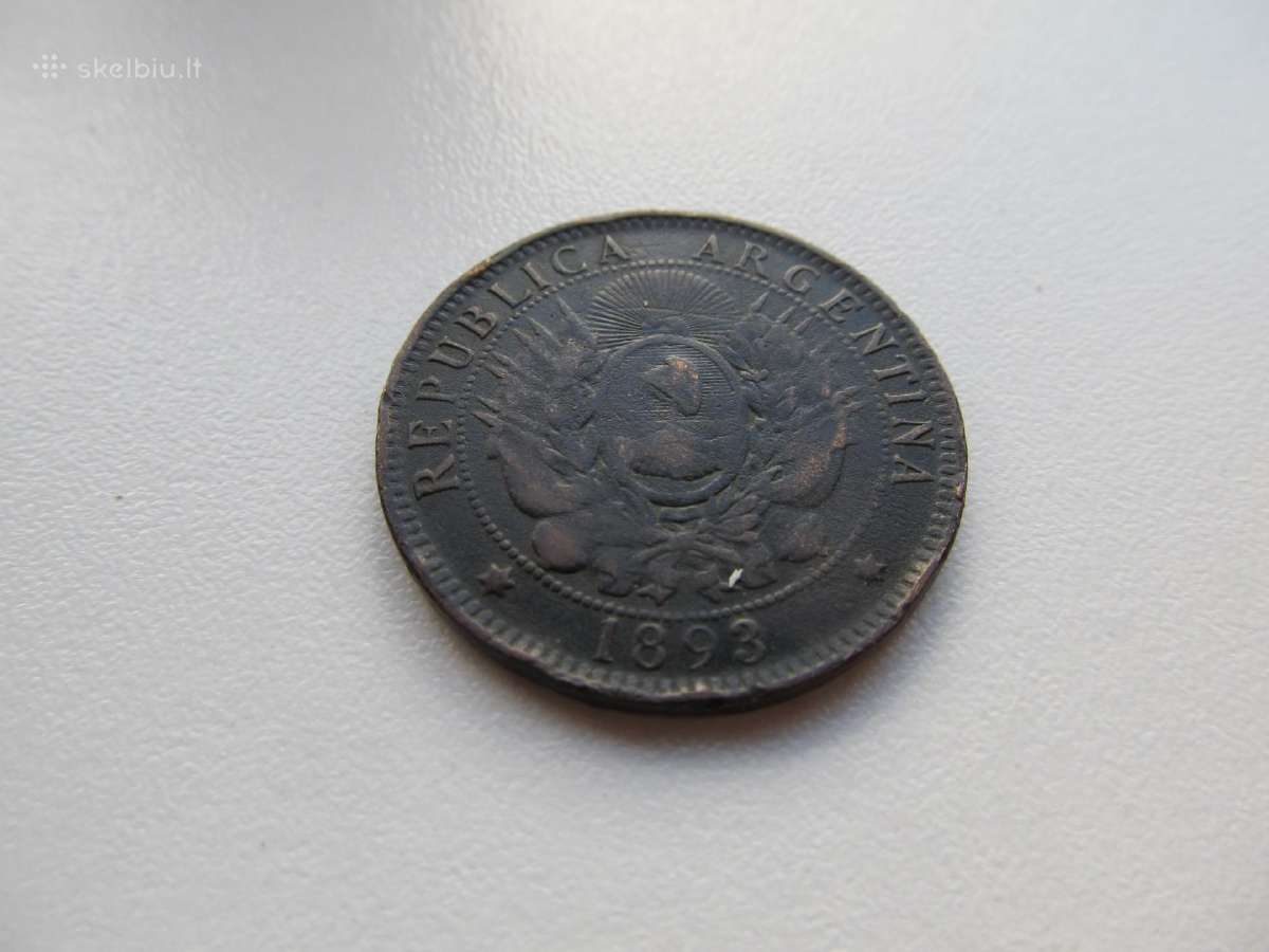 2 centavai , Argentina , 1893 - nuotraukos Nr. 2