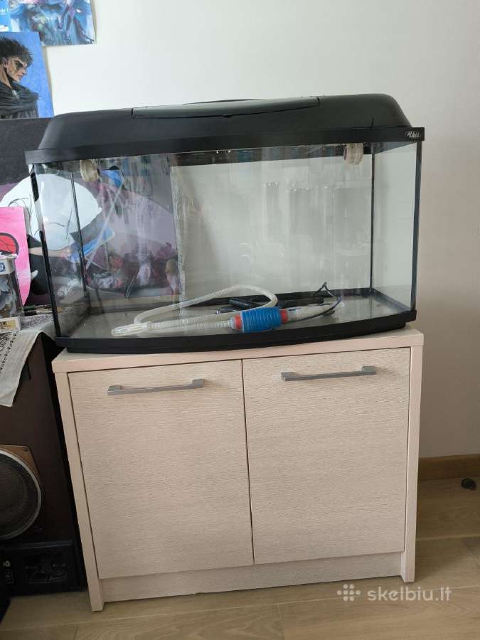 Akvariumas 105 litrai lenktu stiklu