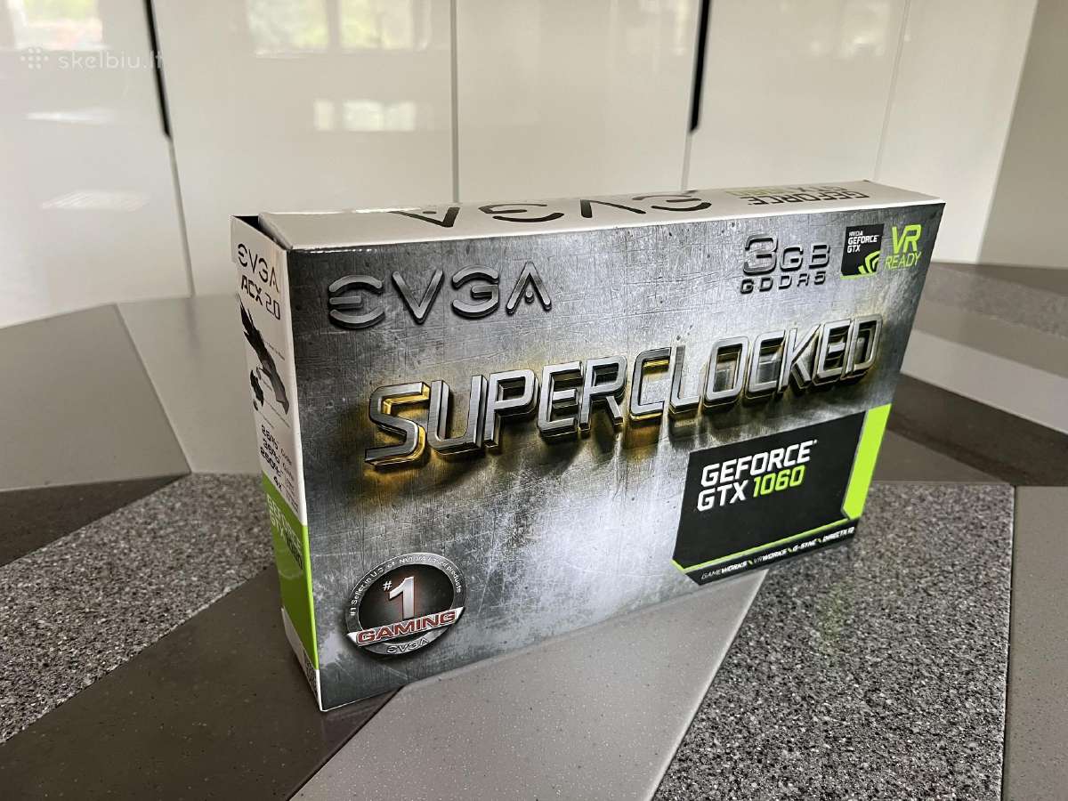 Evga Nvidia Geforce Gtx 1060 3gb Superclocked - nuotraukos Nr. 3