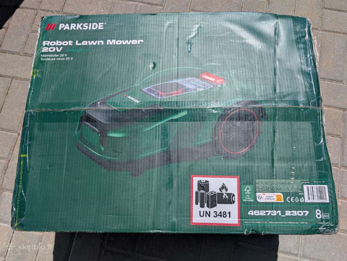 Vejos robotas Parkside su 8 Ah, iki 20 arų!