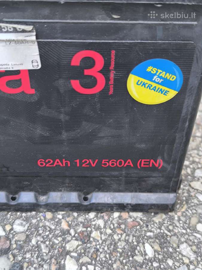 Parduodu gera akumuliatoriu 62ah 560a - nuotraukos Nr. 3