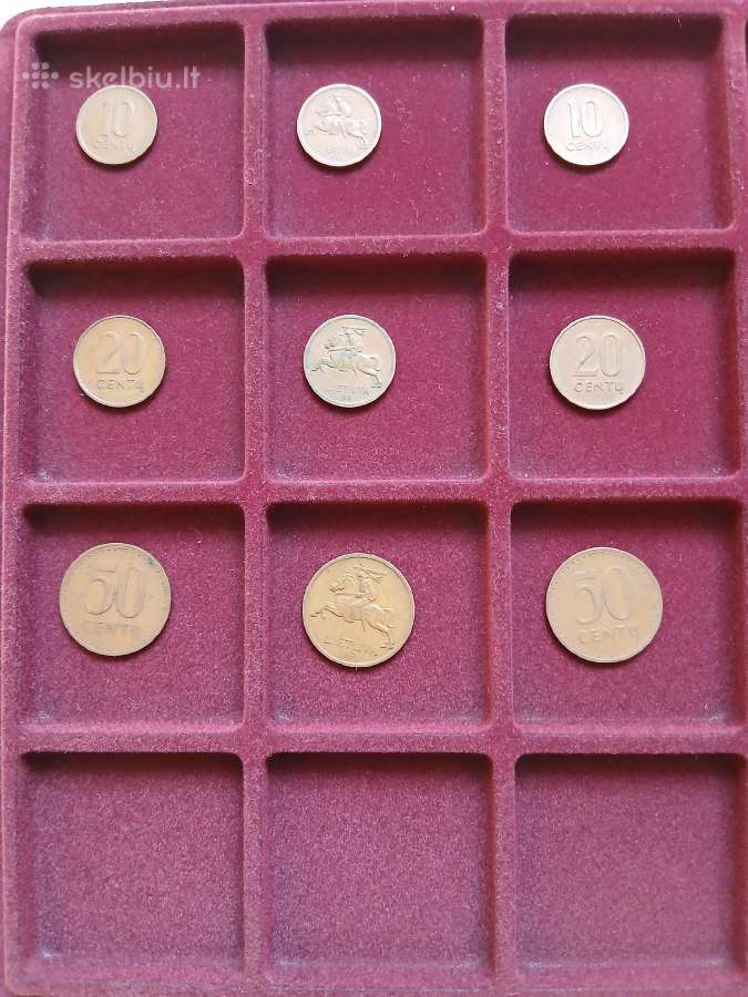 Lietuva 1991 10,20,50 centai