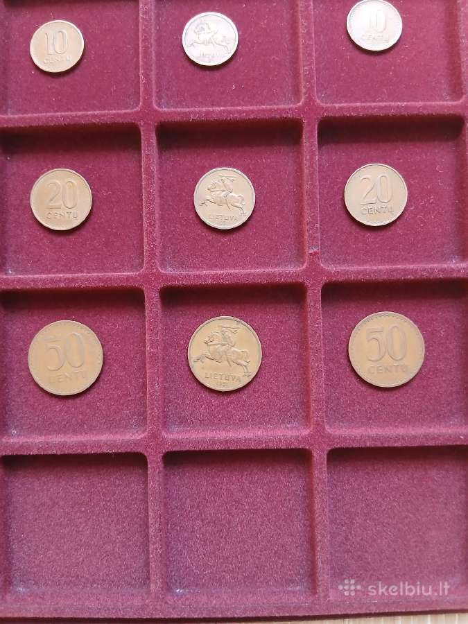 Lietuva 1991 10,20,50 centai - nuotraukos Nr. 3