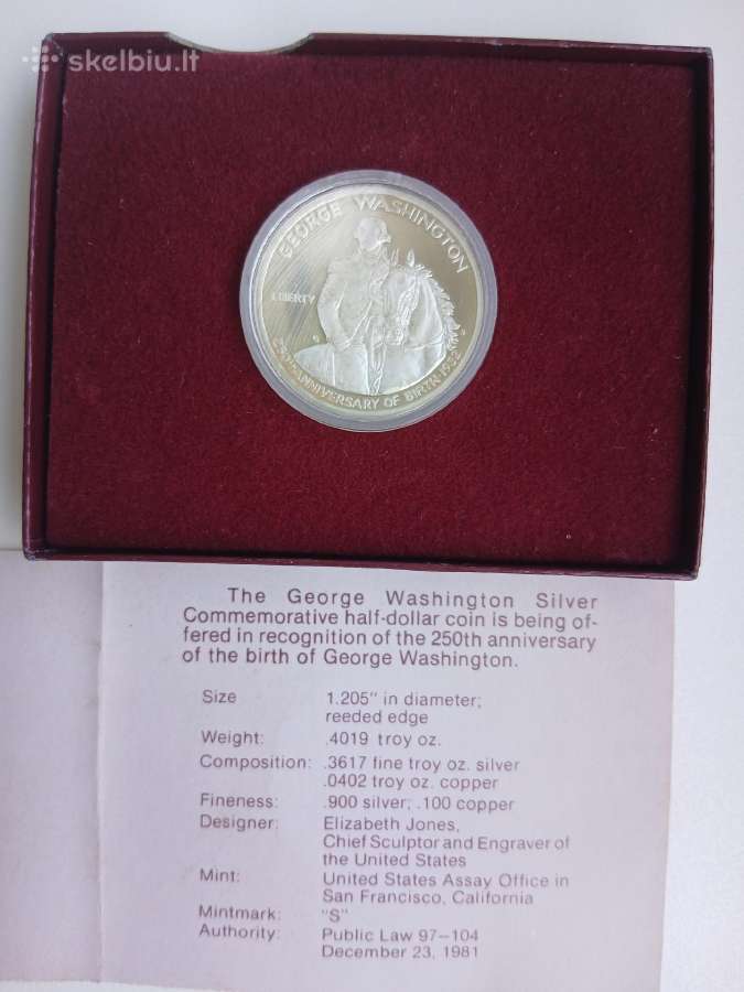 JAV Sidabras Washington 1/2 doleris - nuotraukos Nr. 2