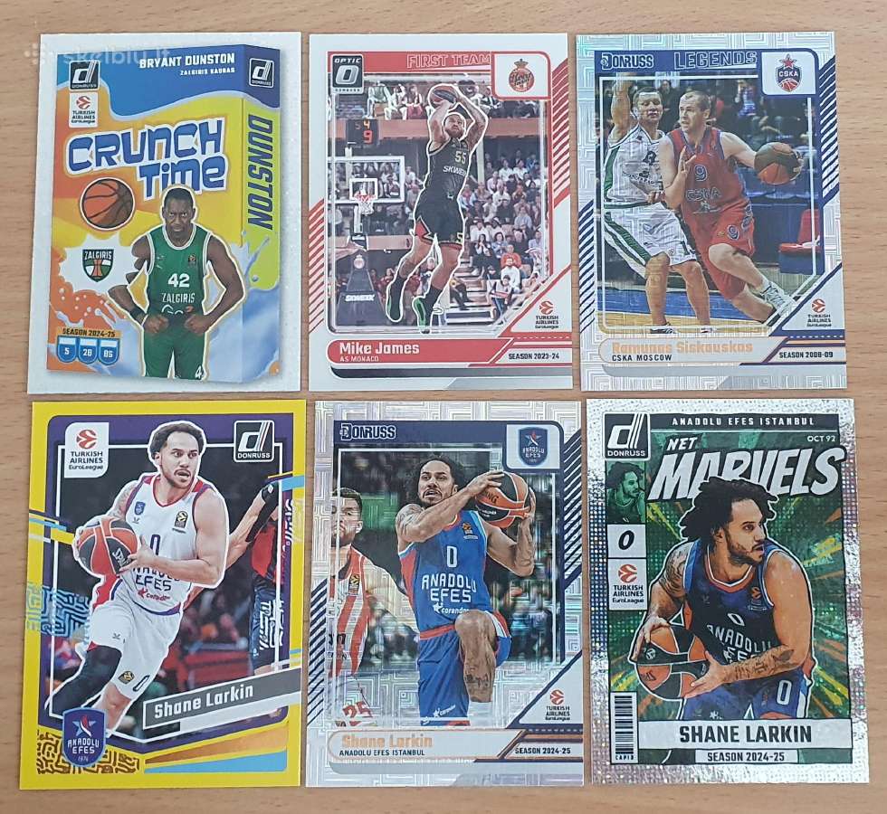 Nba, Eurolygos ir Lkl kortelės - nuotraukos Nr. 4