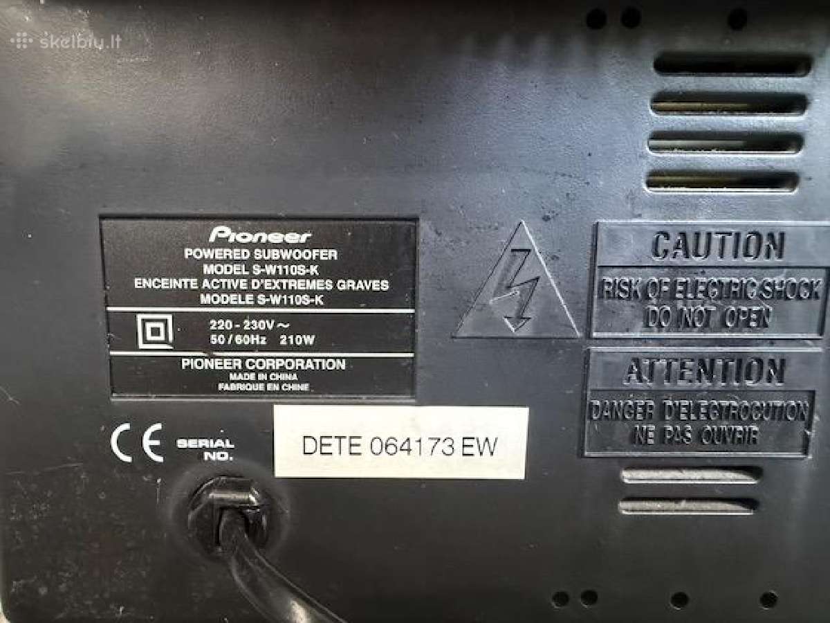 Garso kolonėlių Pioneer sistema