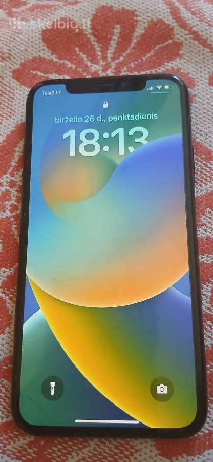 Parduodu iPhone X 64 GB 100% baterija