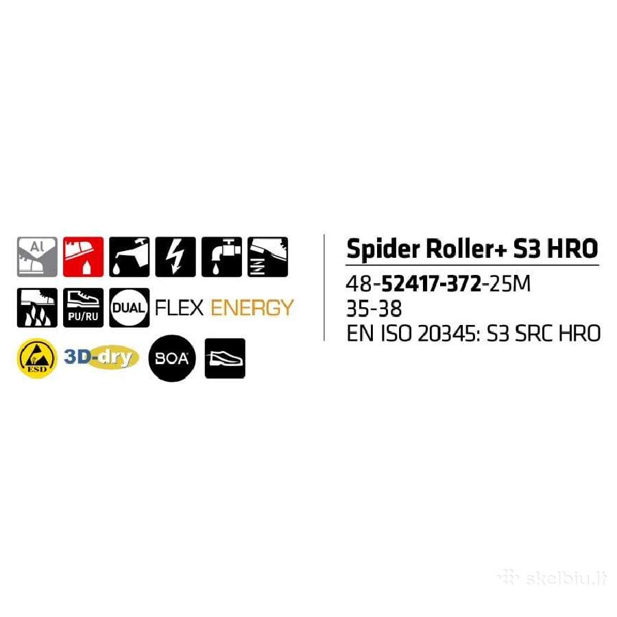 Sievi Safety Shoes Spider Roller XL +S3hr - nuotraukos Nr. 4