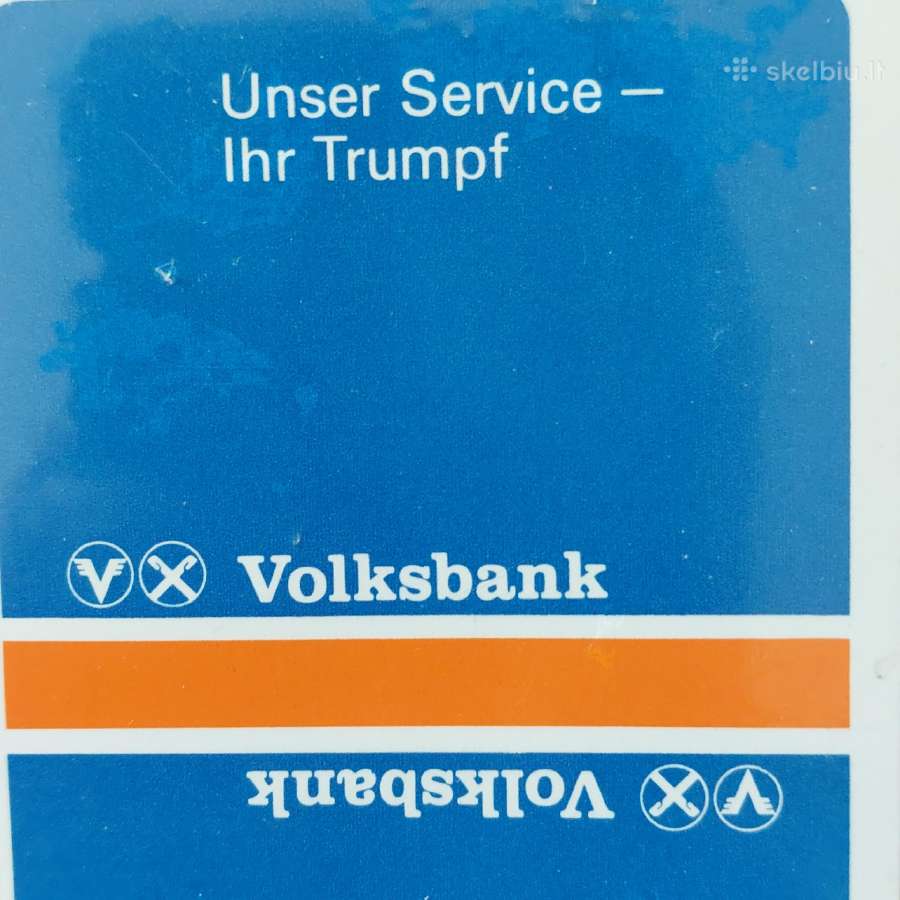 Suvenyrinės kortos - bankas / Vokietija - nuotraukos Nr. 6