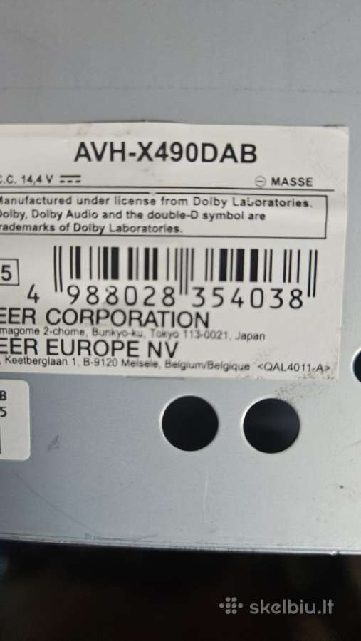 Parduodu pioneer avh-x490dab multimedija - nuotraukos Nr. 23