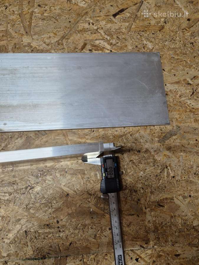 Aliuminio juosta 10x150mm Pa38 Aw-6060 aliuminis - nuotraukos Nr. 6