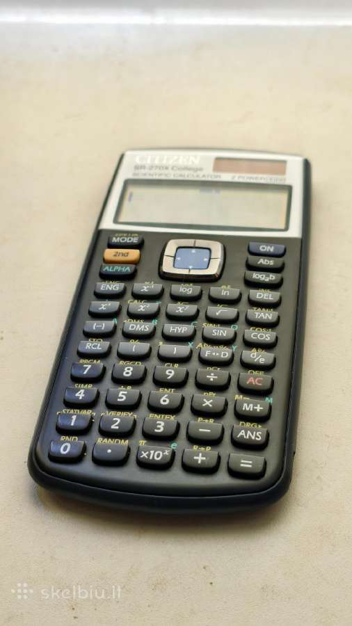 Citizen Sr-270x College Scientific Calculator - nuotraukos Nr. 2