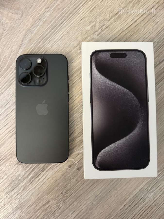 iPhone 15 Pro, 128 GB, Black Titanium