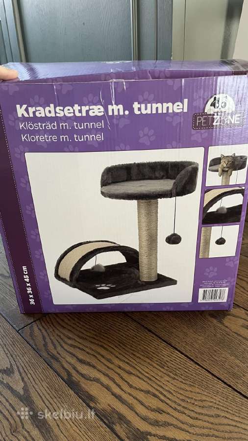 Kačių draskyklės stovas su tuneliu - nuotraukos Nr. 2