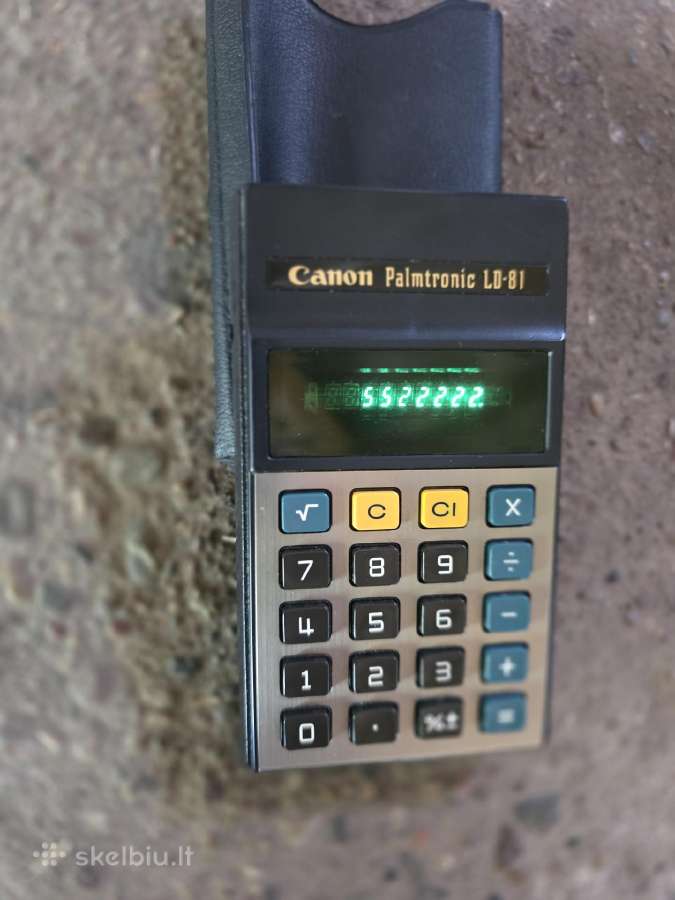 Antikvarinė elektroninė skaičiavimo mašinėlė Canon - nuotraukos Nr. 2