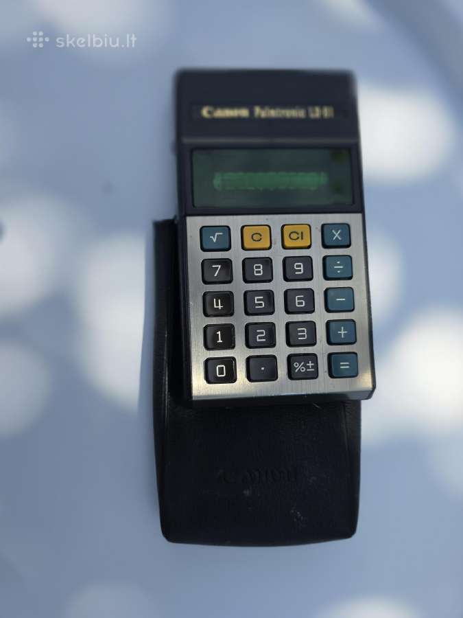 Antikvarinė elektroninė skaičiavimo mašinėlė Canon - nuotraukos Nr. 3
