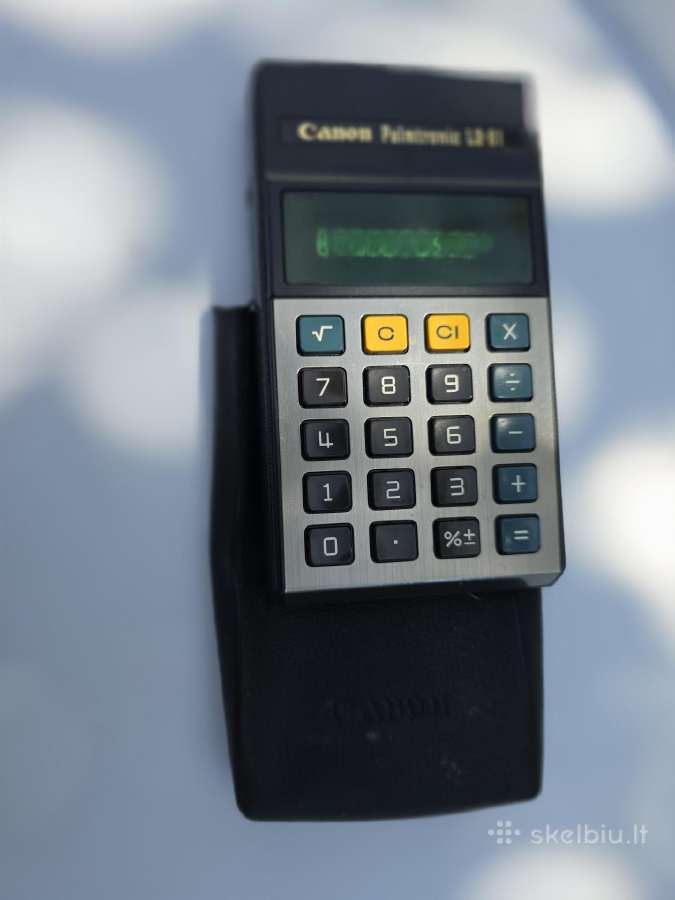 Antikvarinė elektroninė skaičiavimo mašinėlė Canon - nuotraukos Nr. 4