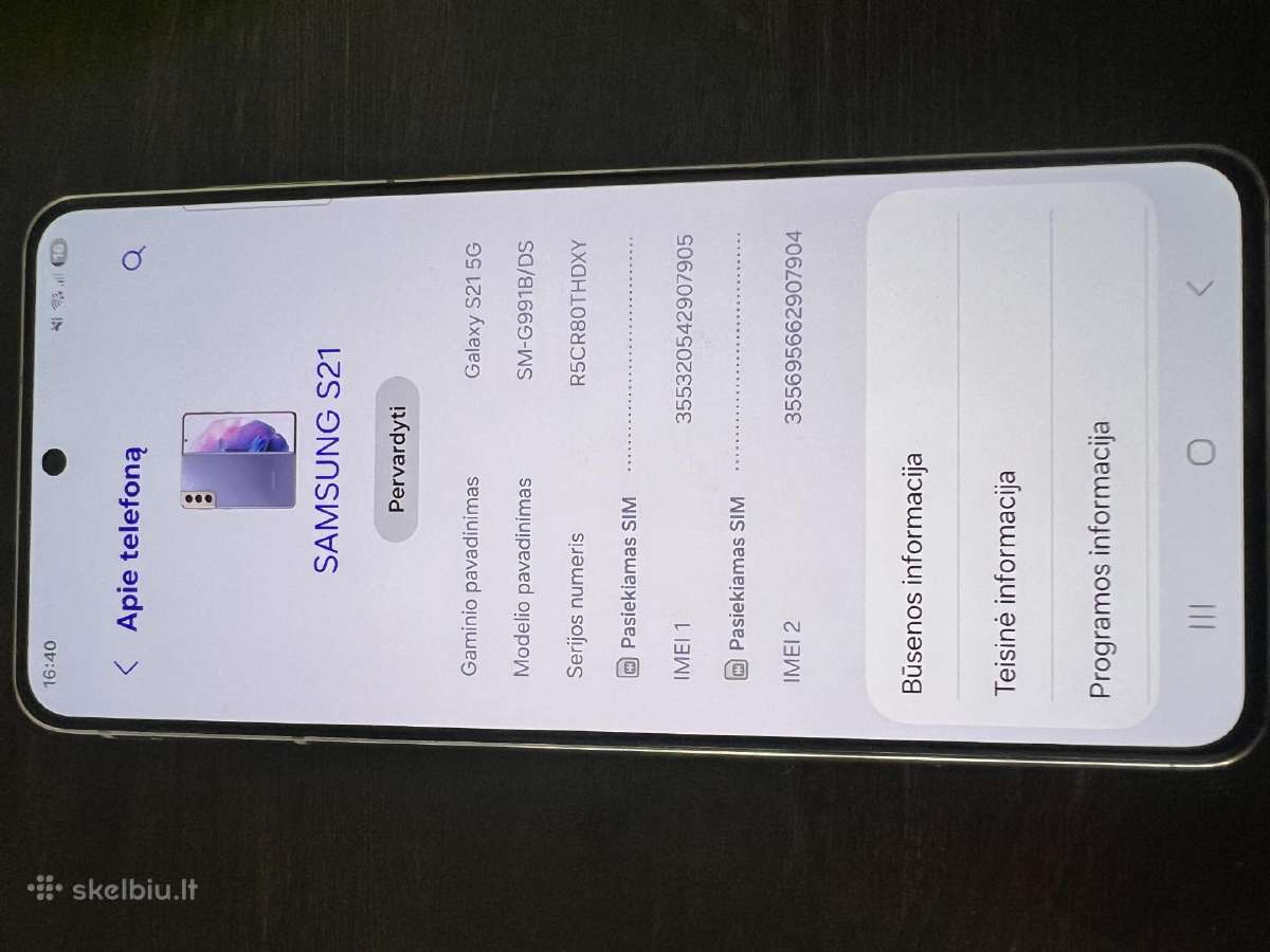 Samsung S21 kaip naujas