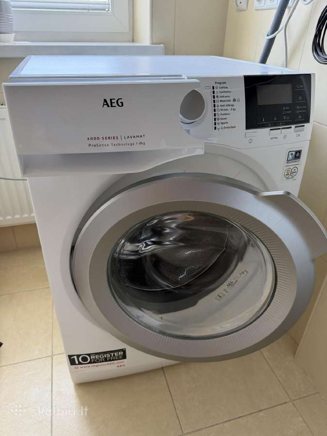 Skalbyklė Aeg 6000 Serija Prosense 1-8 Kg L6fbg48s