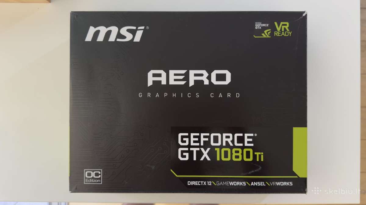 Msi Geforce Gtx 1080 Ti 11gb Vaizdo Plokštė