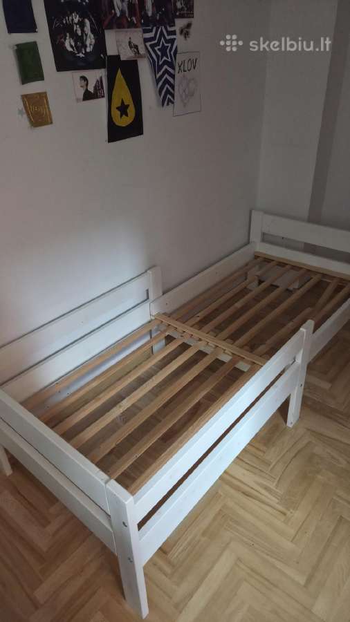 Vaikiška medinė lova maniežas