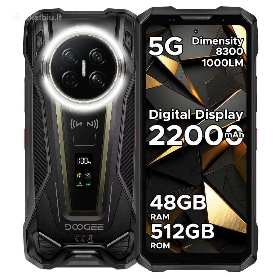 Doogee V Max 2 – 5G, 512/16gb, Eu, Nauji - nuotraukos Nr. 2