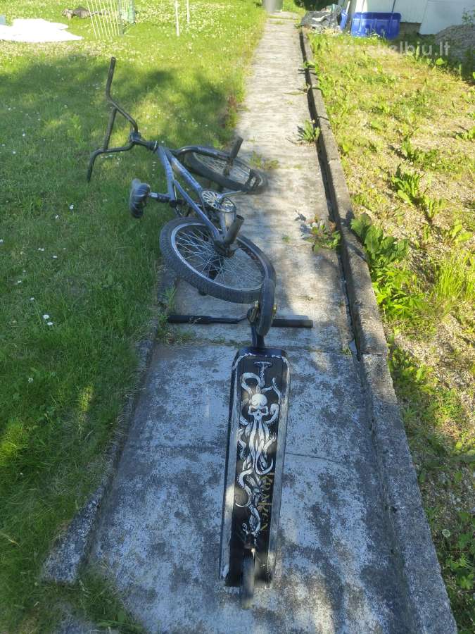 Triukinis paspirtukas ir BMX dviratis - nuotraukos Nr. 3