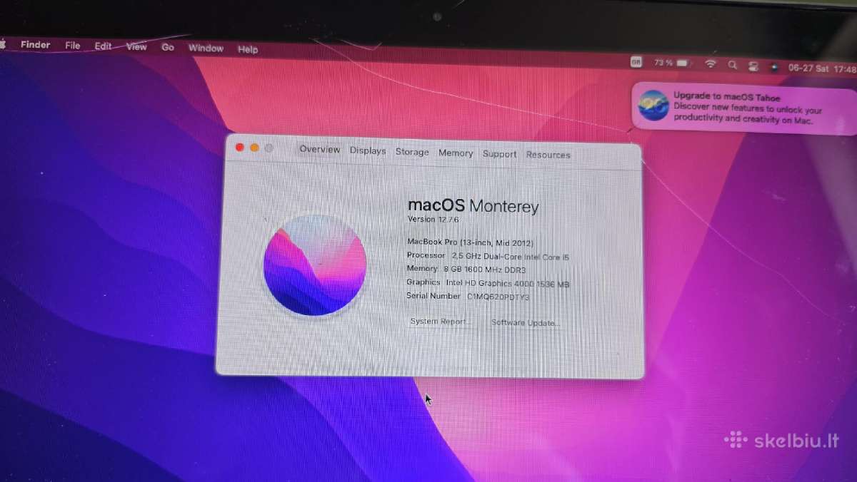 MacBook Pro (13-inch, Mid 2012) - nuotraukos Nr. 3
