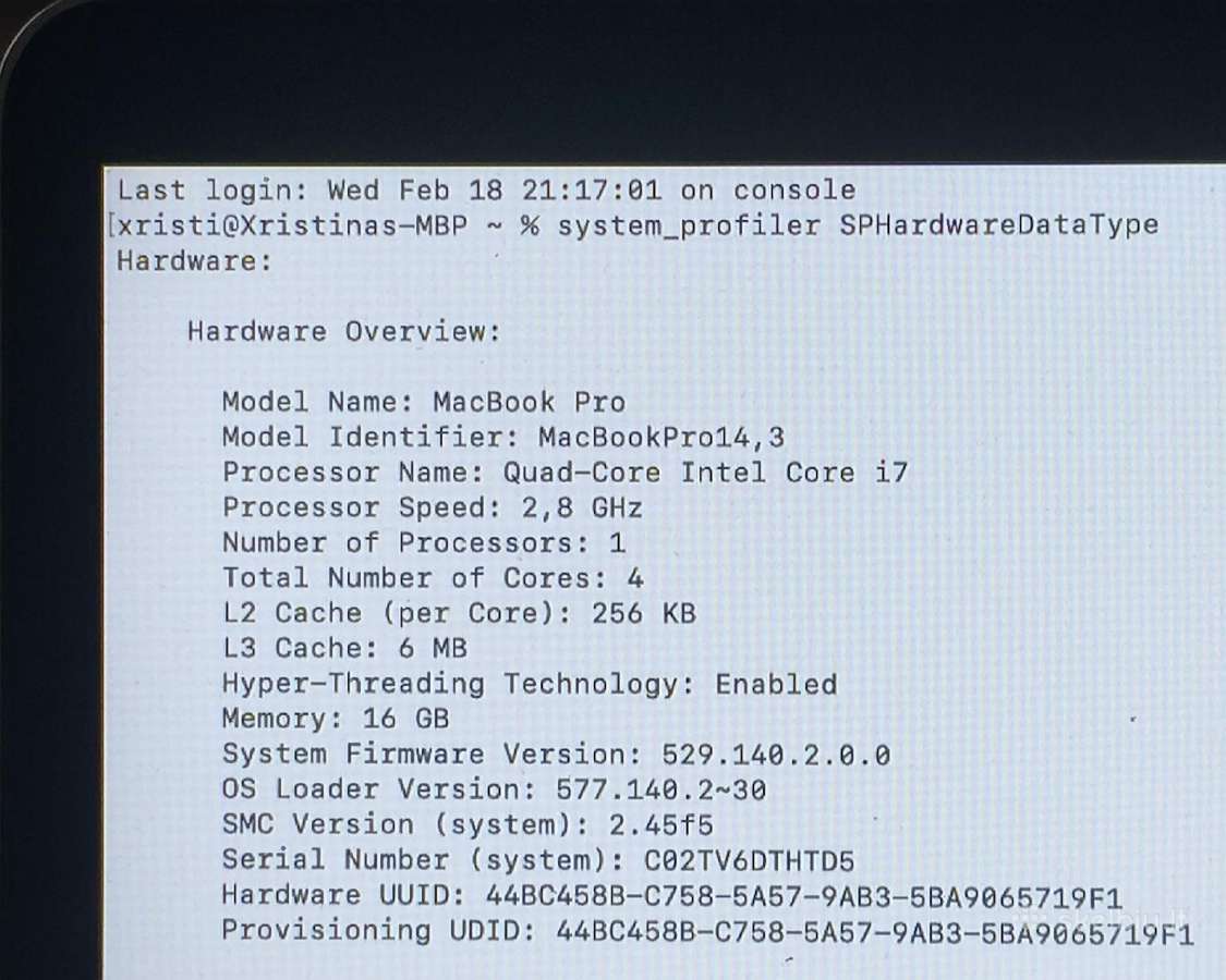 Apple MacBook Pro 15" (2017 m.) – i7 / 16 GB RAM - nuotraukos Nr. 4