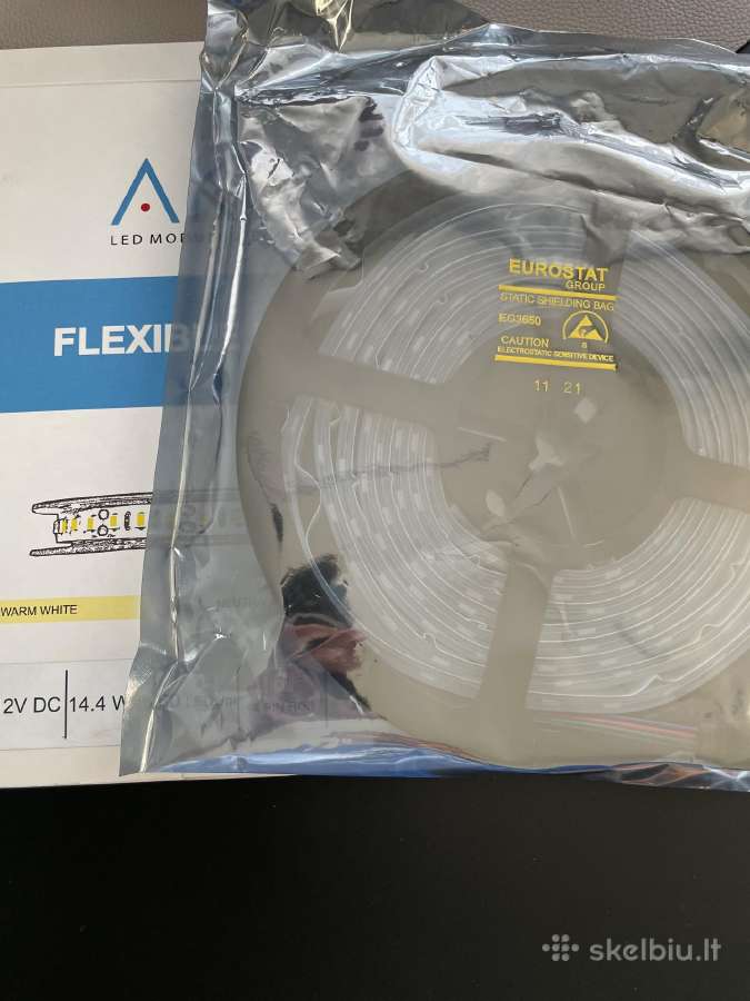 LED juosta, 3 metrai, 12v, 60 Leds/m,14.4 W, Ip67