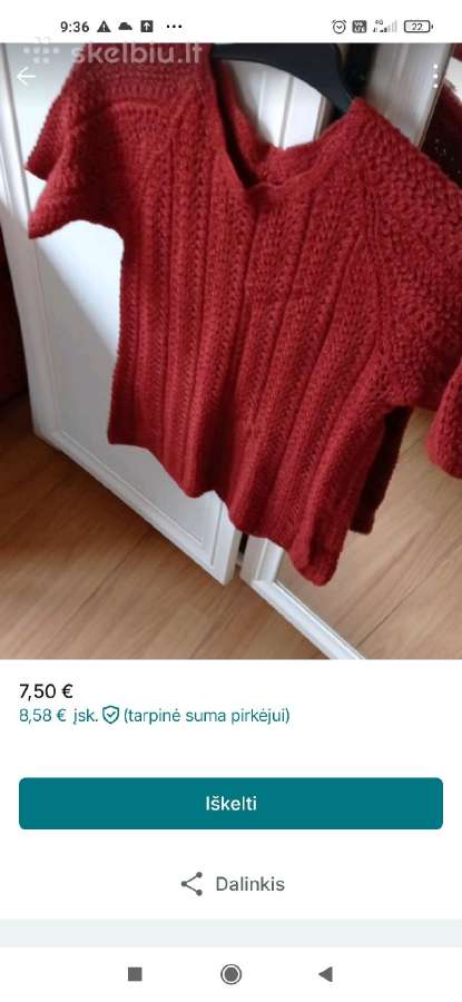 Puikus vilnonis megztukas M dydžio - nuotraukos Nr. 10