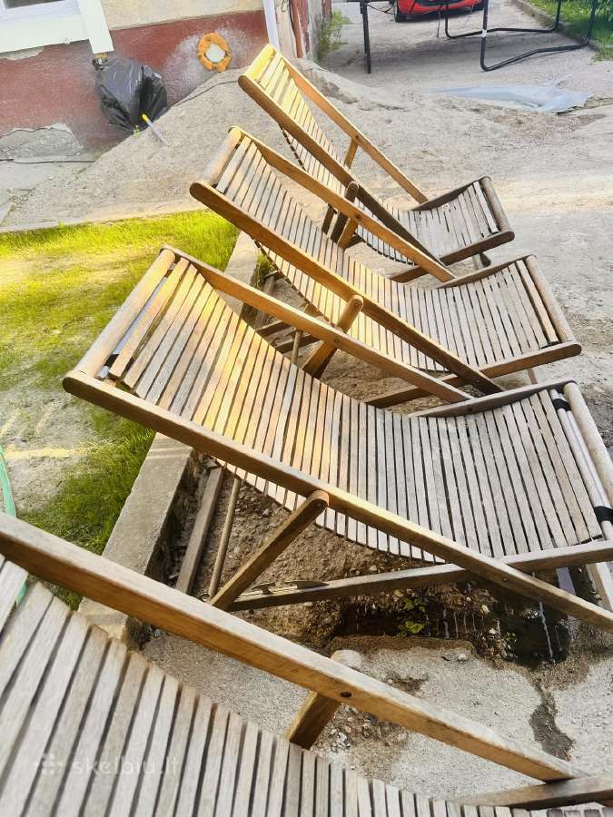 Mediniai gultai / kėdės