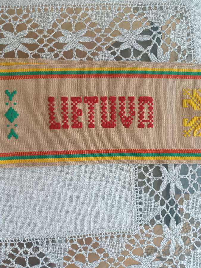 Vintažinė tautinė juosta Lietuva Nemuno kraštas - nuotraukos Nr. 7