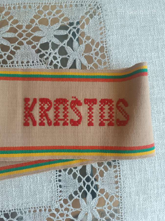 Vintažinė tautinė juosta Lietuva Nemuno kraštas - nuotraukos Nr. 9
