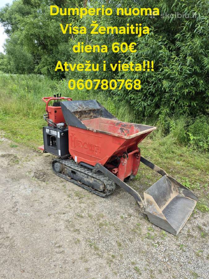 Mini dumperio nuoma - nuotraukos Nr. 5