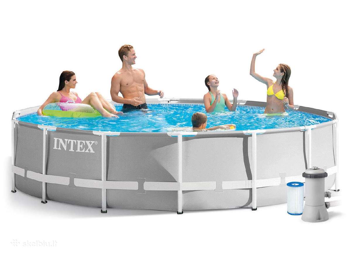 Intex karkasinis baseinas su filtru ir kopetelem