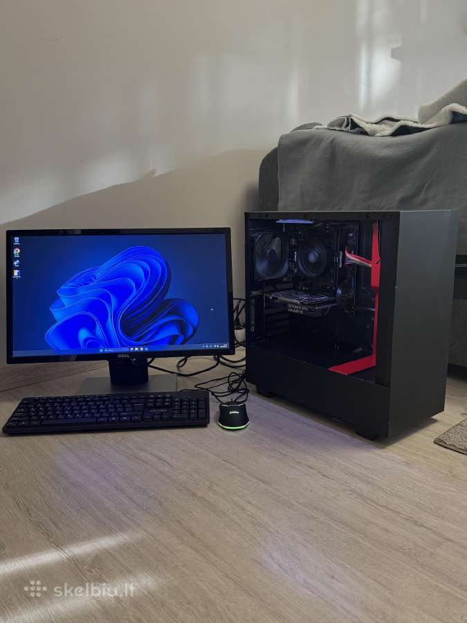 Žaidimų kompiuterio komplektas Ryzen 5 + Rtx 3050