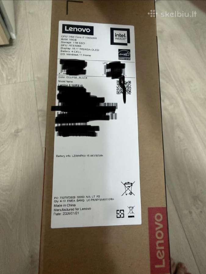 Lenovo Legion 5 Oled 16gb Rtx 5060 1tb