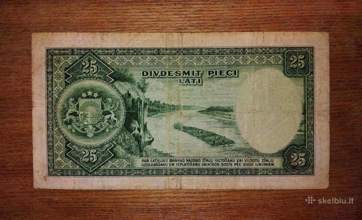 Latvijos 25 latu banknotas - nuotraukos Nr. 2