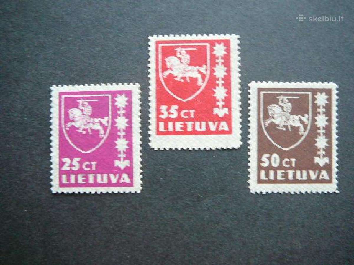 Lietuva 1937 Standartai svarus Mnh 414/6m