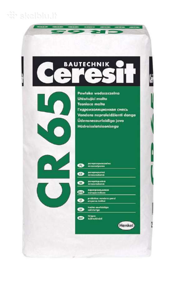 Ceresit Cr65 cementinė hidroizoliacija