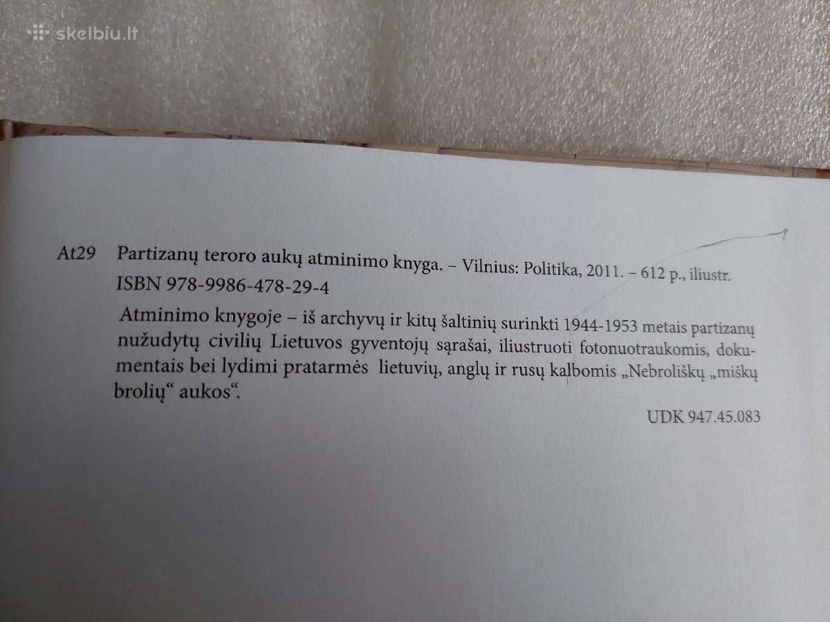 Partizanų teroro aukų atminimo knyga - nuotraukos Nr. 6