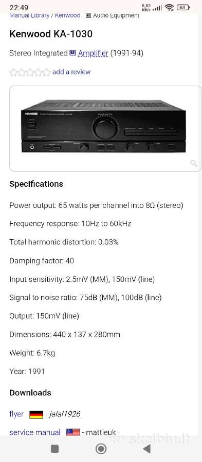 Kenwood Ka-1030 - nuotraukos Nr. 9