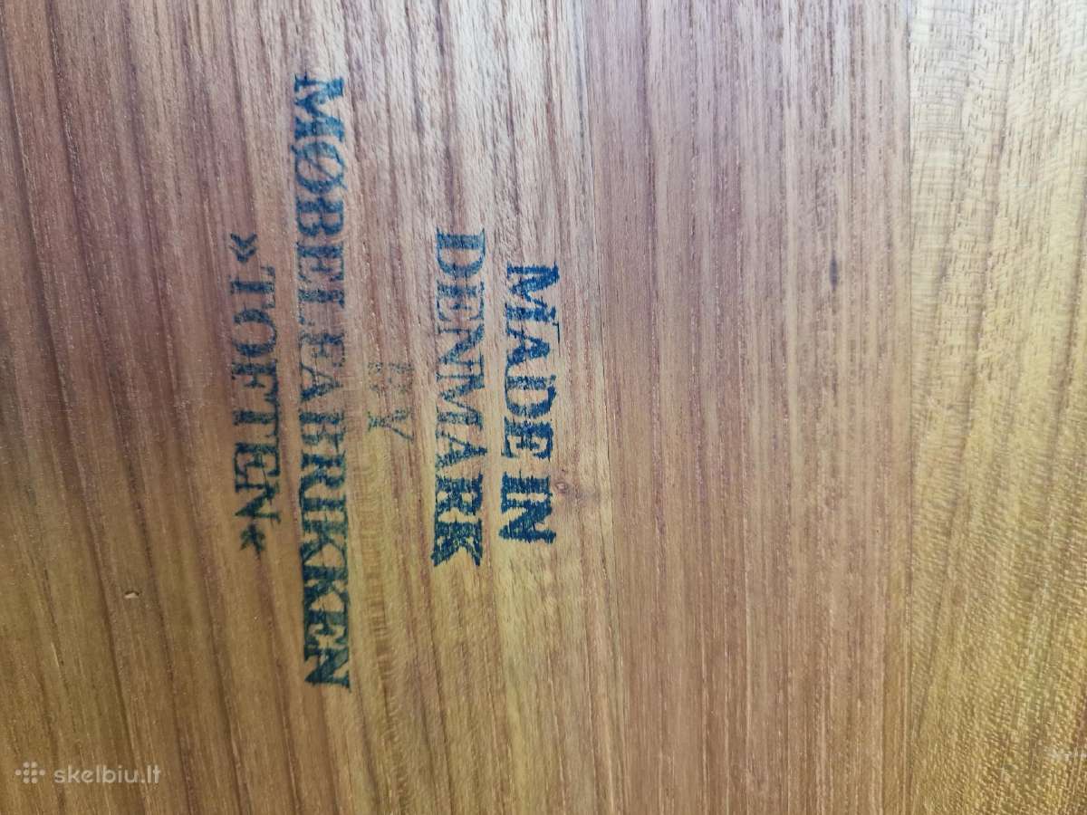 Vintažiniai mid century tikmedžio staliukai - nuotraukos Nr. 6