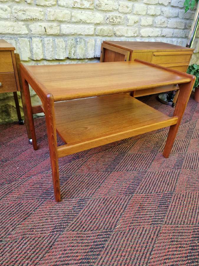 Vintažiniai mid century tikmedžio staliukai - nuotraukos Nr. 12