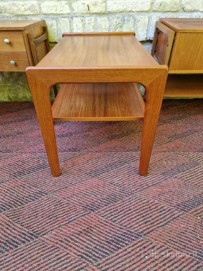 Vintažiniai mid century tikmedžio staliukai - nuotraukos Nr. 16