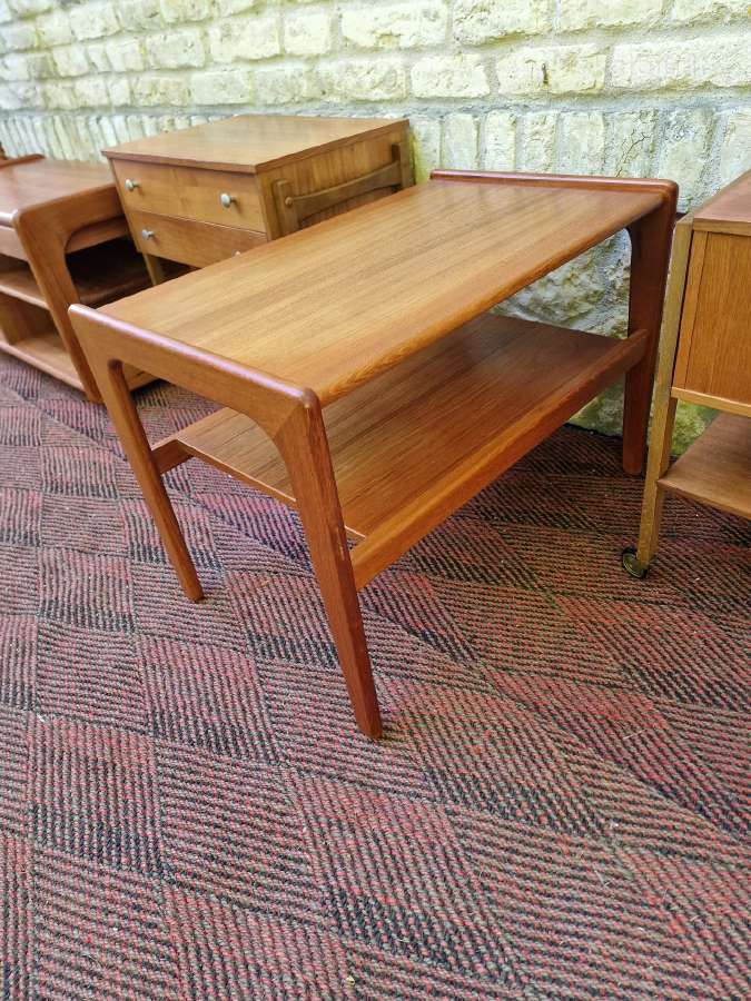 Vintažiniai mid century tikmedžio staliukai - nuotraukos Nr. 18