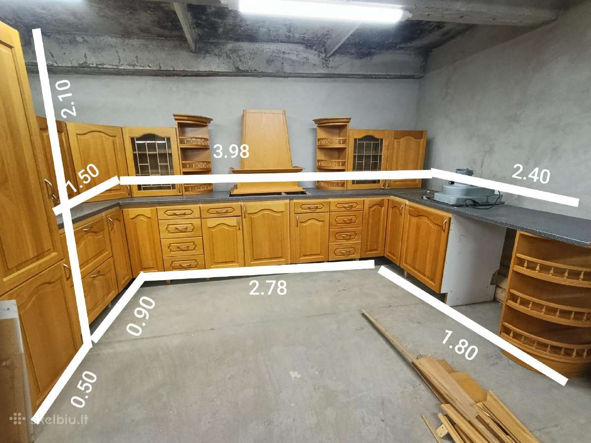 Didelis medžio masyvo virtuvės komplektas - nuotraukos Nr. 12