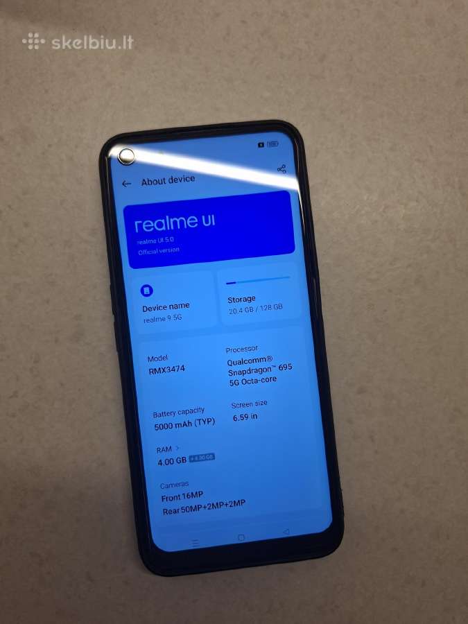 Realme 9 5G - nuotraukos Nr. 3