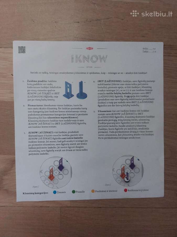 Stalo žaidimas iknow Original Tactic - nuotraukos Nr. 3